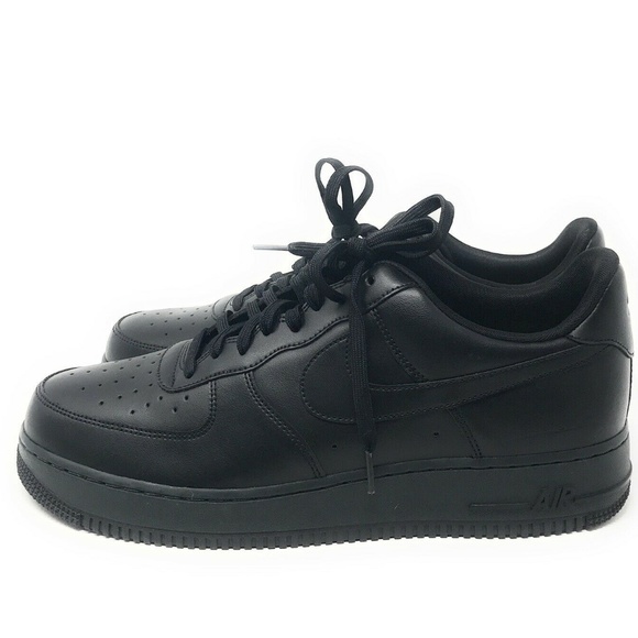 air force 1 flyleather black